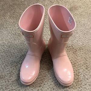 Pink hunter boots